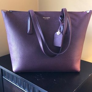 Kate spade leather tote bag with original purse bag.
